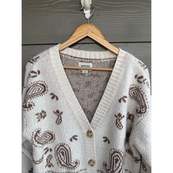 American Eagle oversized bandana print cardigan - Picture 3 of 6